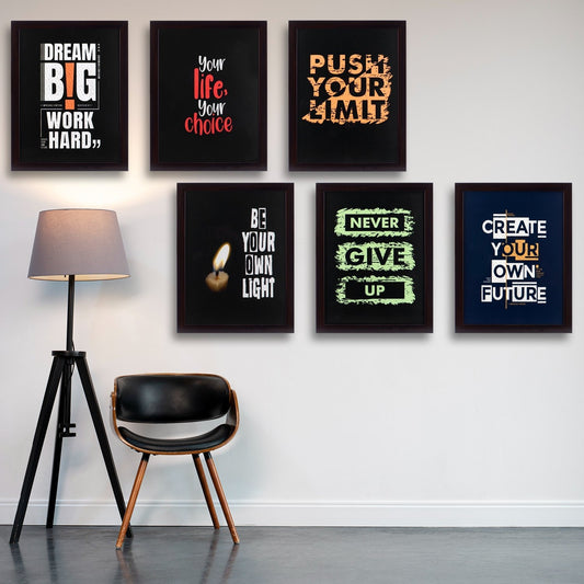 6-Piece Motivational Wall Art Set